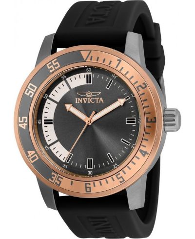 Мужские кварцевые часы Invicta 35687 Specialty, белый циферблат, gunmetal