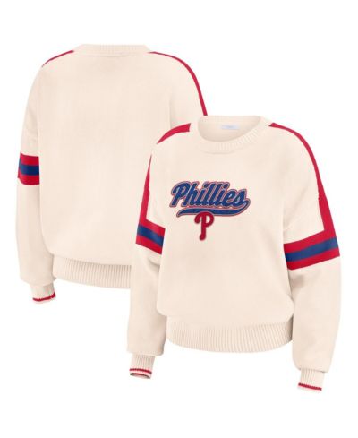 Женский джемпер WEAR by Erin Andrews Philadelphia Phillies в полоску, кремовый