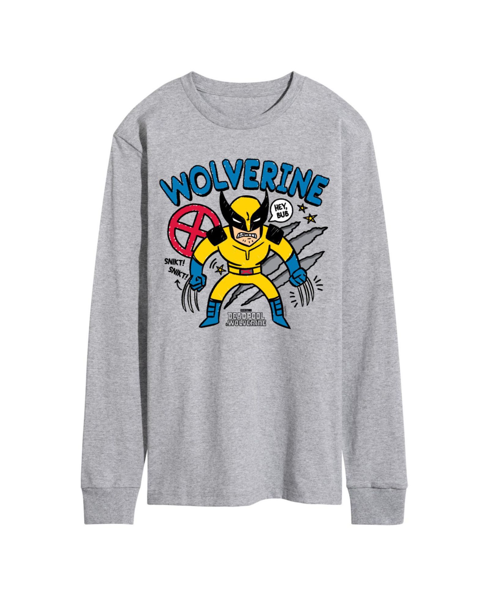 AIRWAVES Men's Deadpool Wolverine Long Sleeve T-Shirt