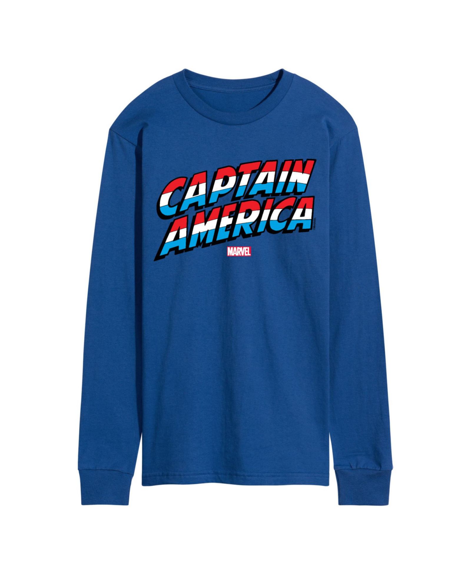 AIRWAVES Men's Captain America Long Sleeve T-Shirt