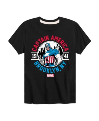 Captain America Boys Captain America Brooklyn NY Graphic T-Shirt