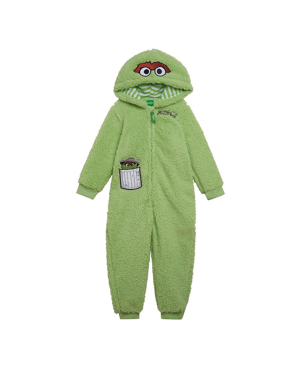 Sesame Street детский уютный комбинезон-костюм из шерпы на молнии для мальчиков (от новорожденного до 2T-4T)