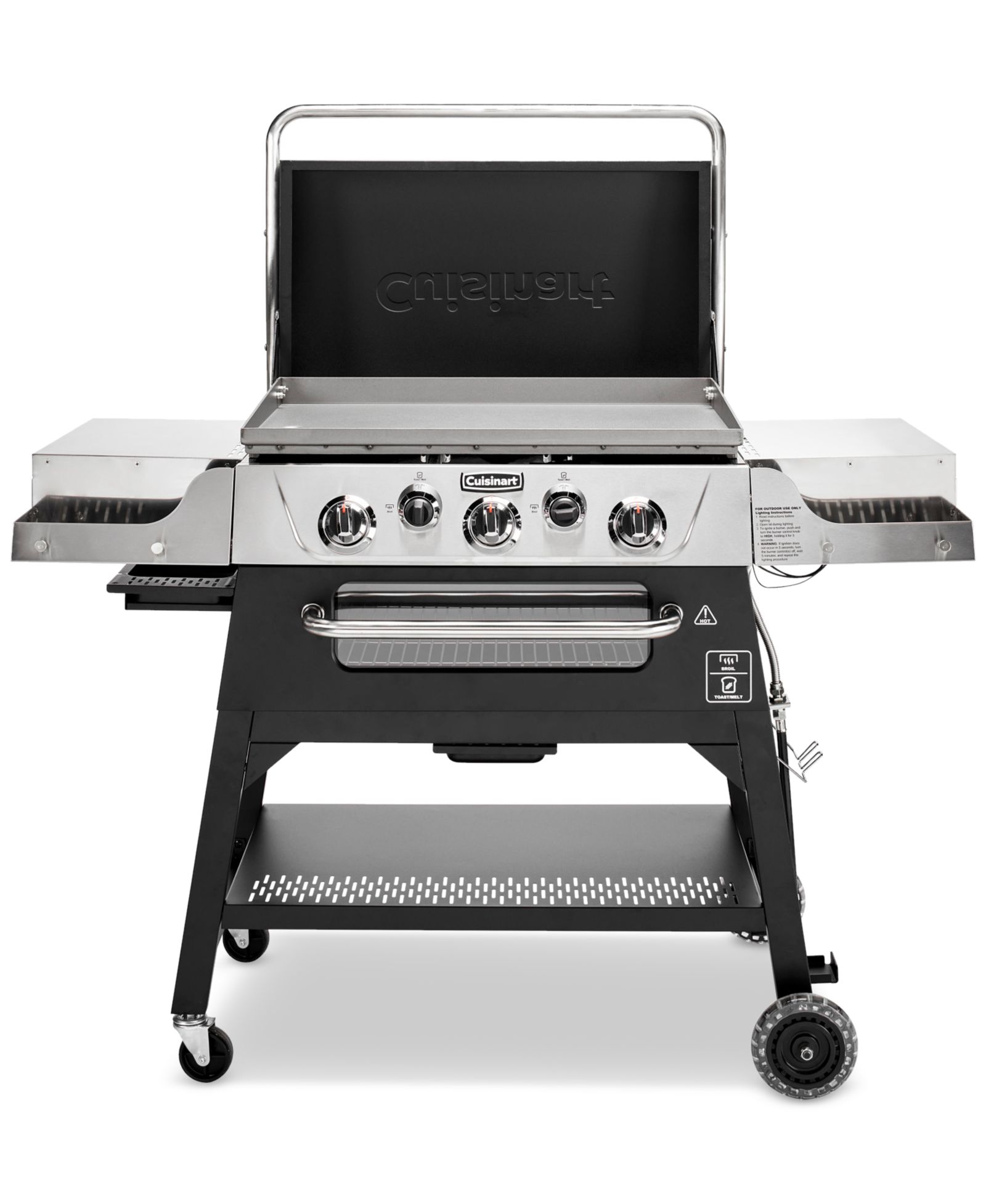 Cuisinart 3-Burner Outdoor Propane Griddler with Broiler