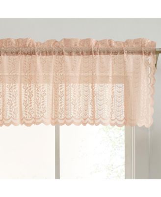 Короткая занавеска HLC.ME Sophia Floral из кружева и вуали