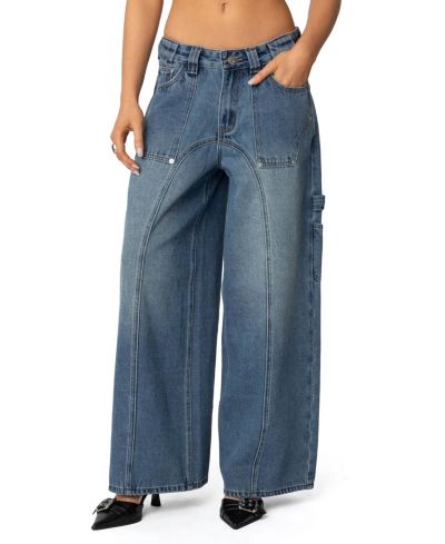 Женские джинсы Edikted Tal Baggy Low Rise Carpenter