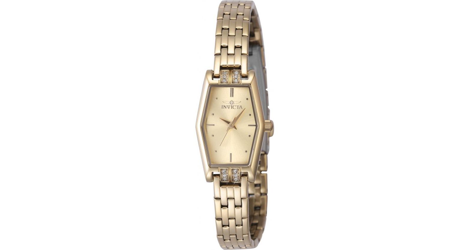 Invicta Women's 48131 Angel Quartz 3 Hand Gold Dial Watch