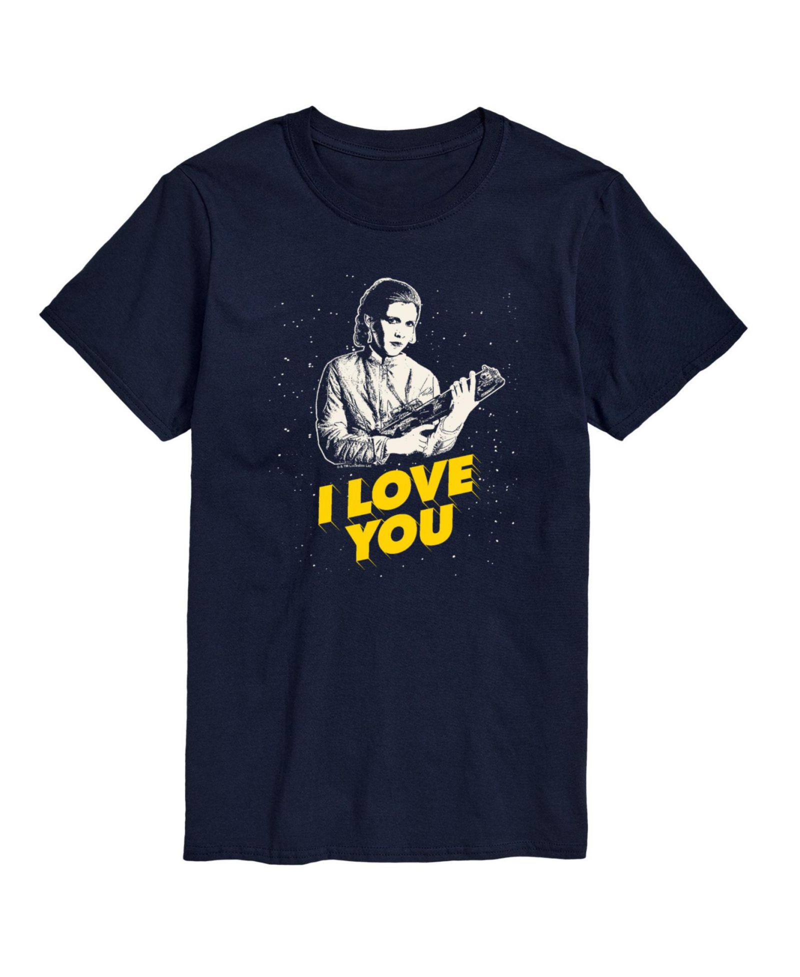 AIRWAVES Men's Star Wars I Love You Short Sleeve T-Shirt