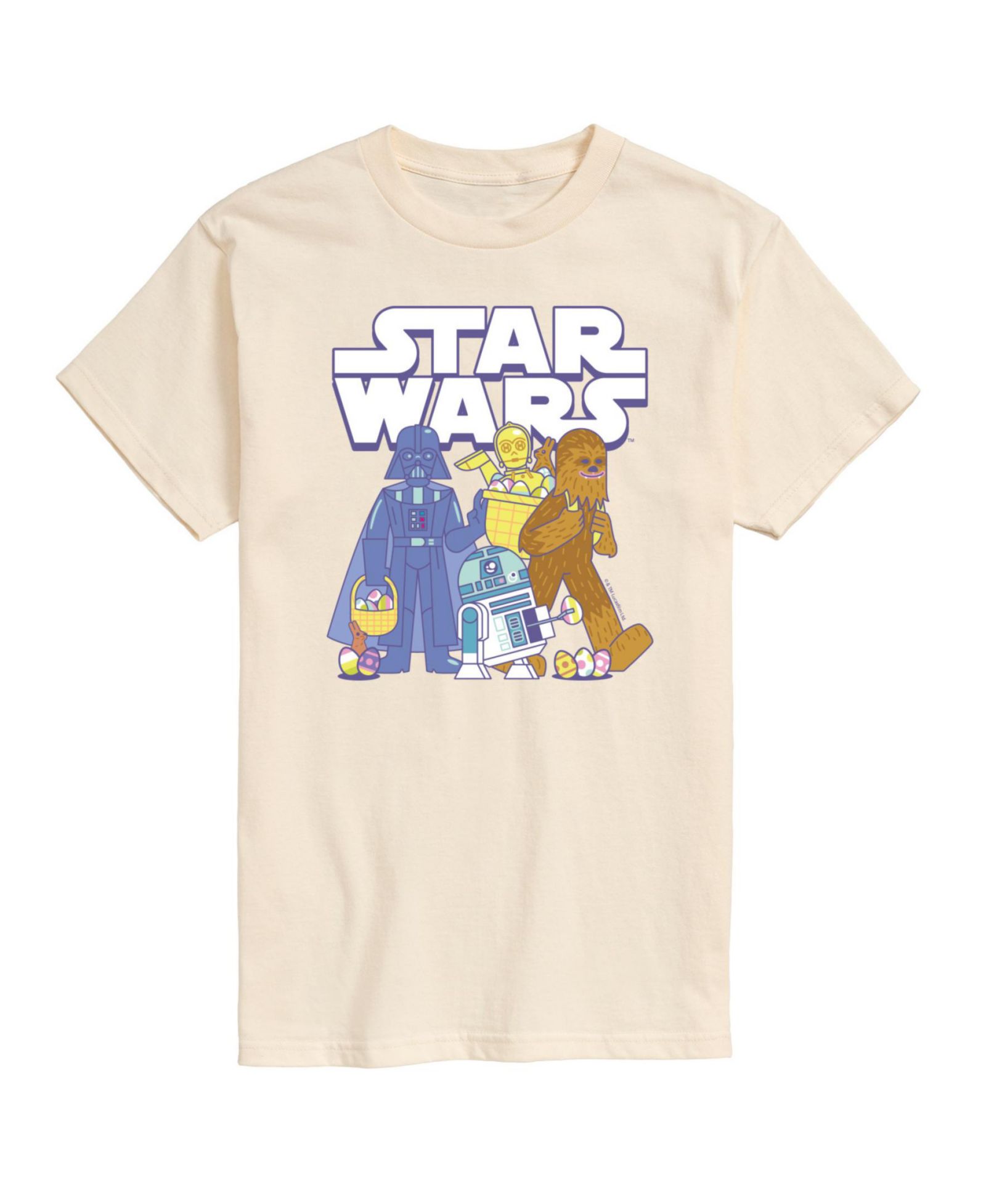 AIRWAVES Men's Star Wars Easter Short Sleeve T-Shirt