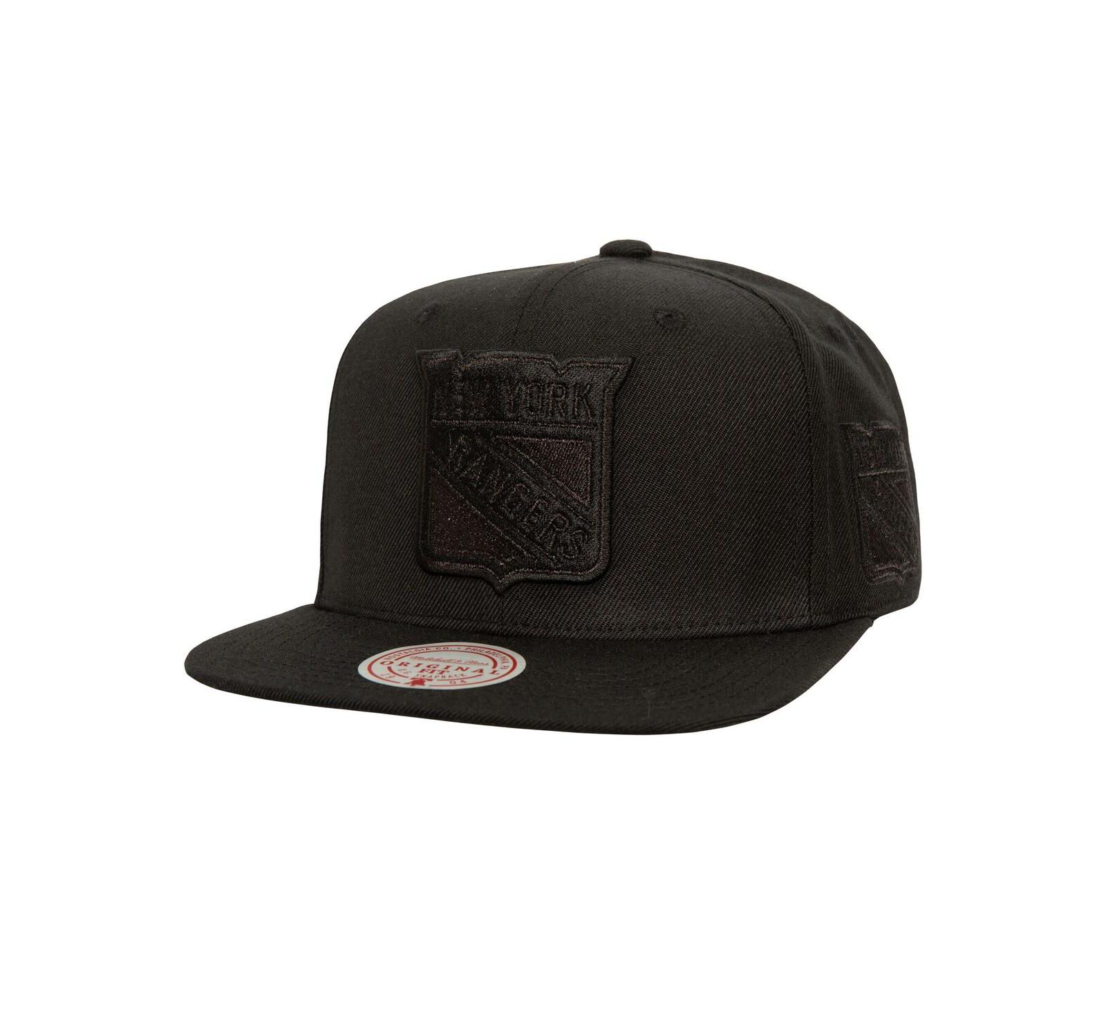 Мужская кепка Mitchell & Ness Black New York Rangers Soul Strike Tonal Snapback