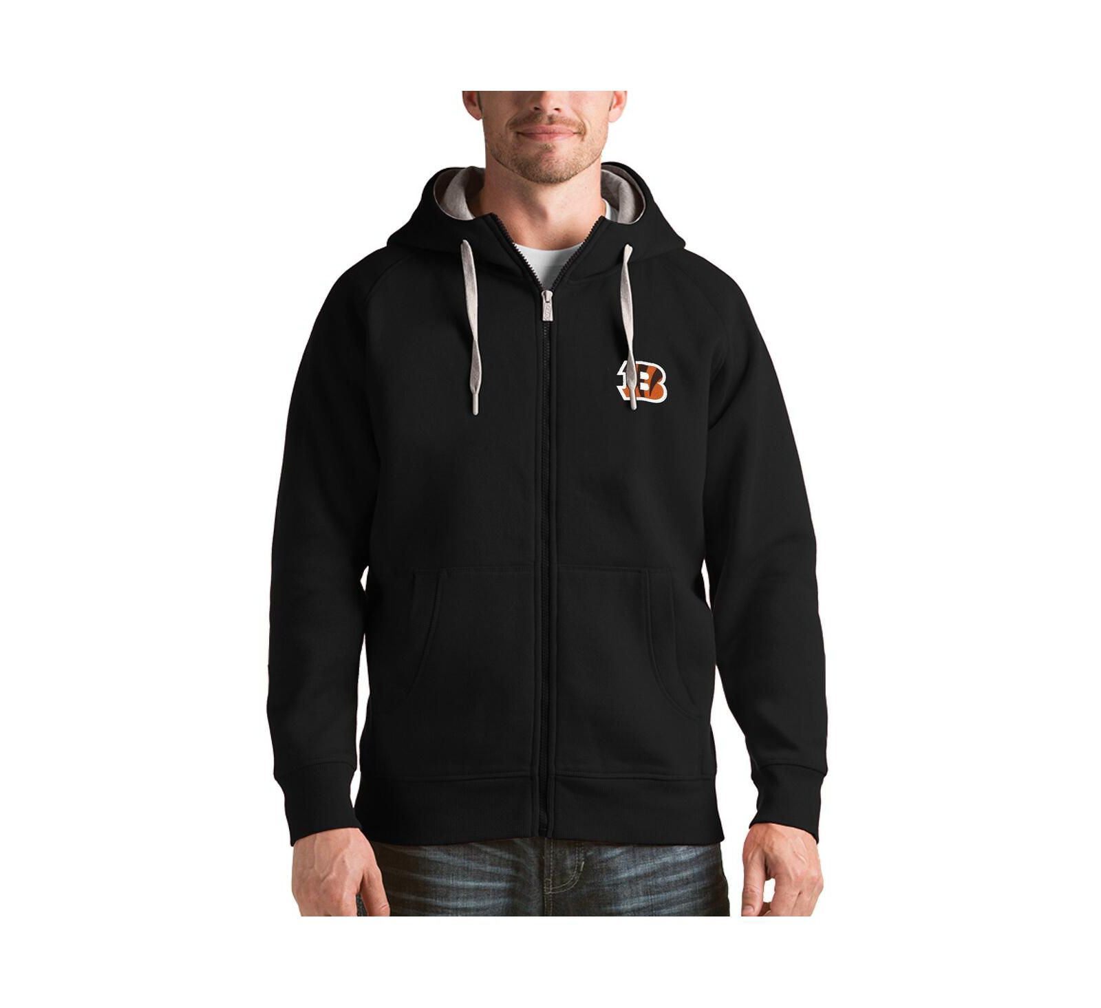 Antigua Мужское худи Full-Zip Cincinnati Bengals Victory Forest Green Dri-FIT