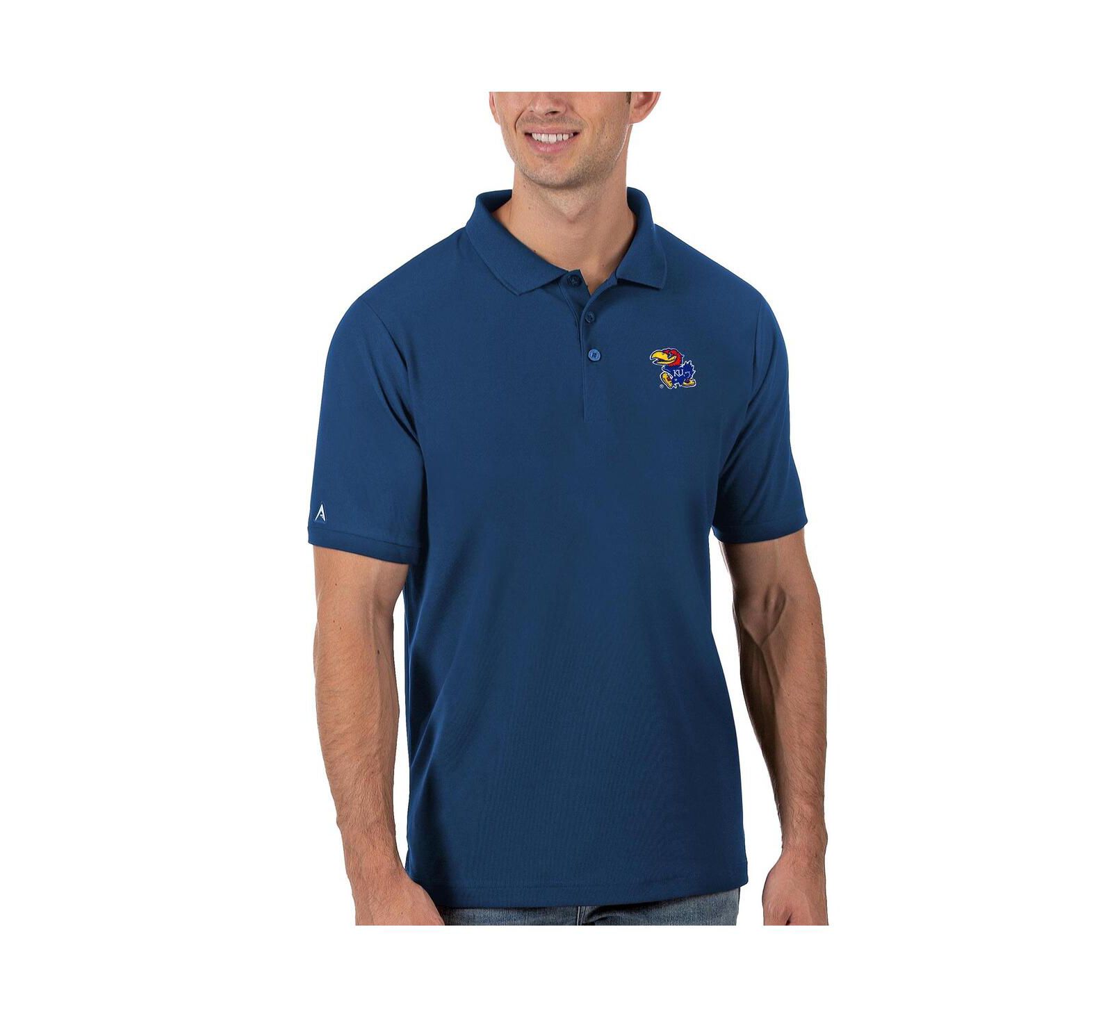Мужское поло Antigua Royal Kansas Jayhawks Legacy Pique