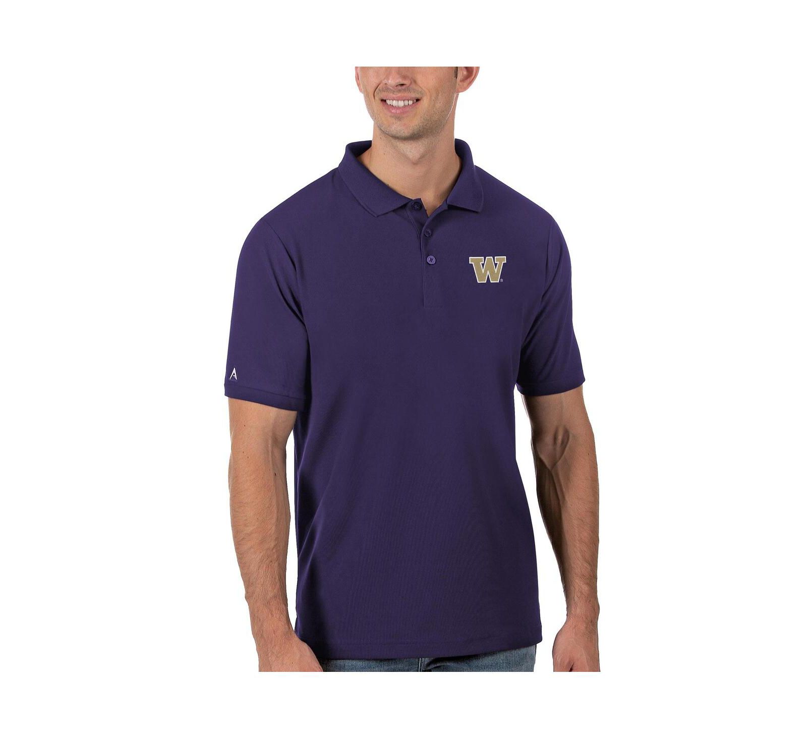 Antigua Men's Purple Washington Huskies Legacy Pique Polo