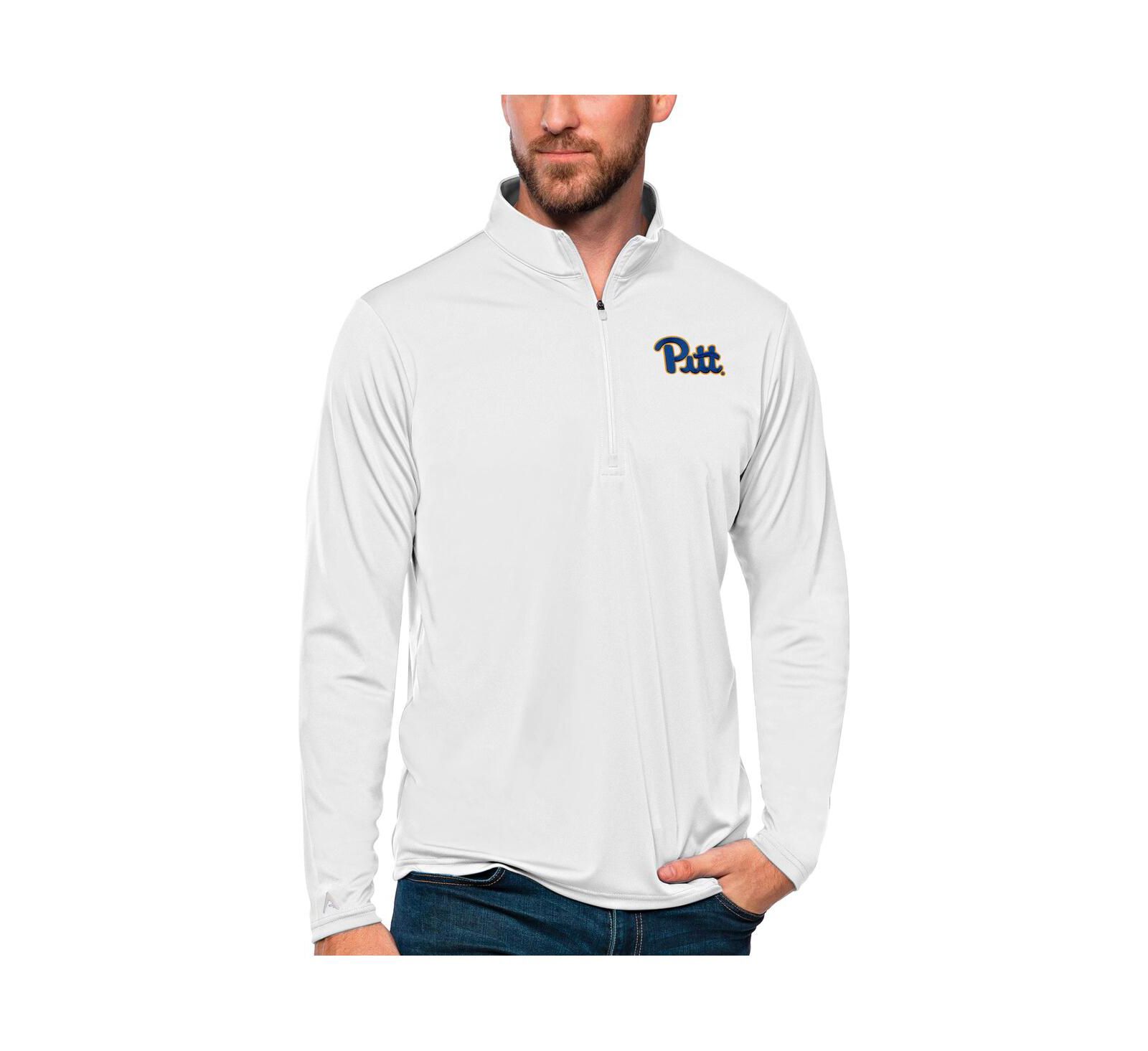 Мужская кофта Antigua White Pitt Panthers Tribute Quarter-Zip