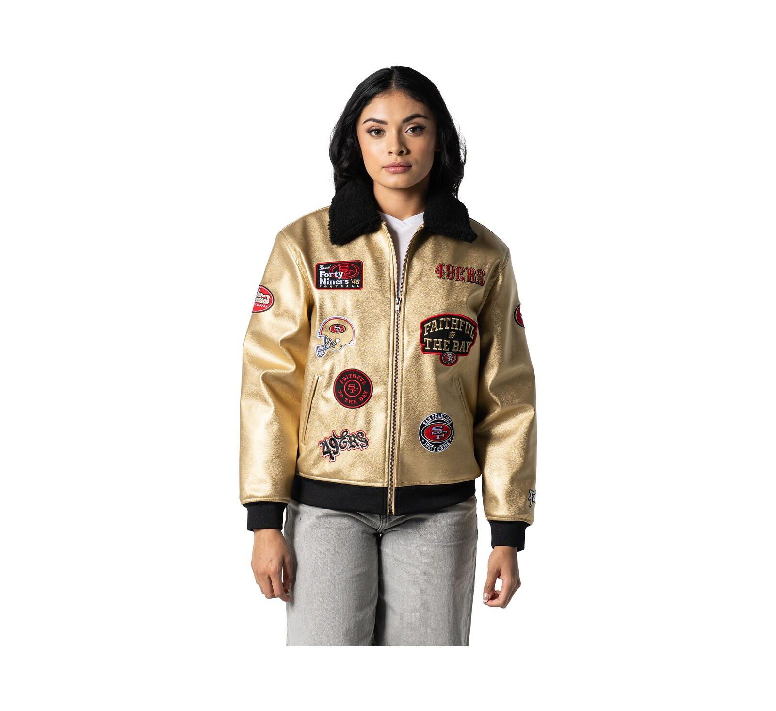 The Wild Collective Men's and Women's Gold San Francisco 49ers Full-Zip Jacket