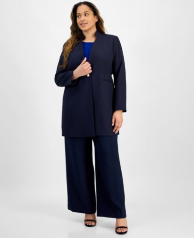 Tahari ASL Plus Size куртка-топ из твида