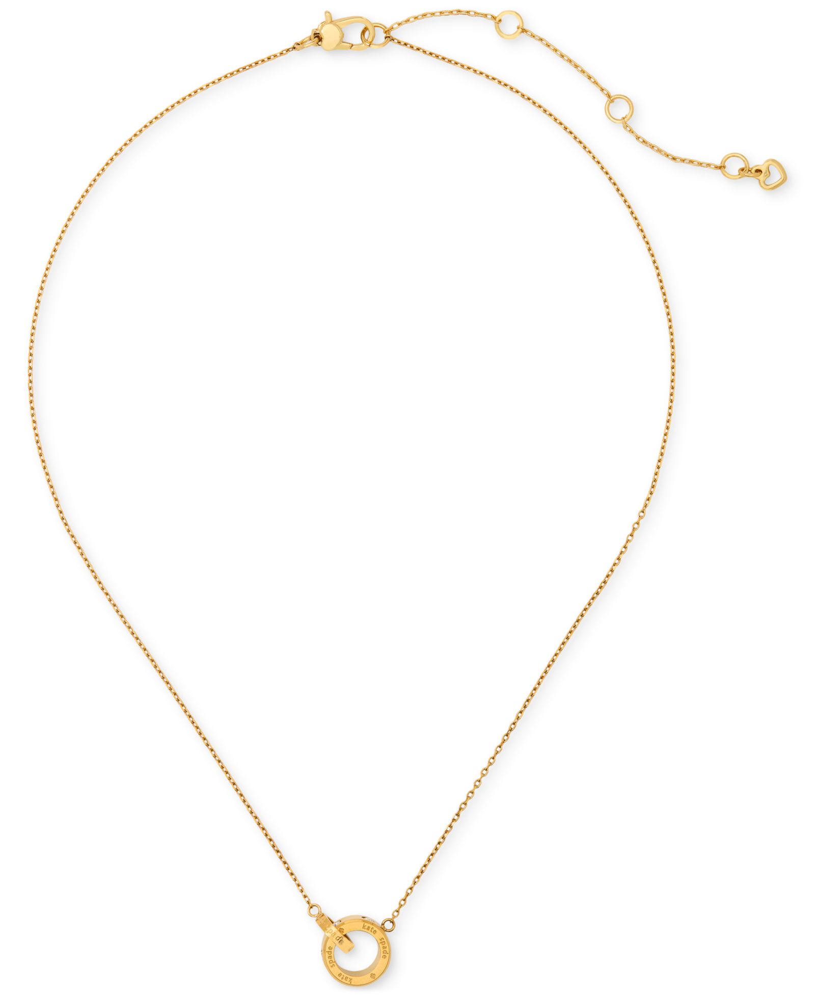 Подвеска Kate Spade New York Set In Stone Interlink 16" + 3" extender