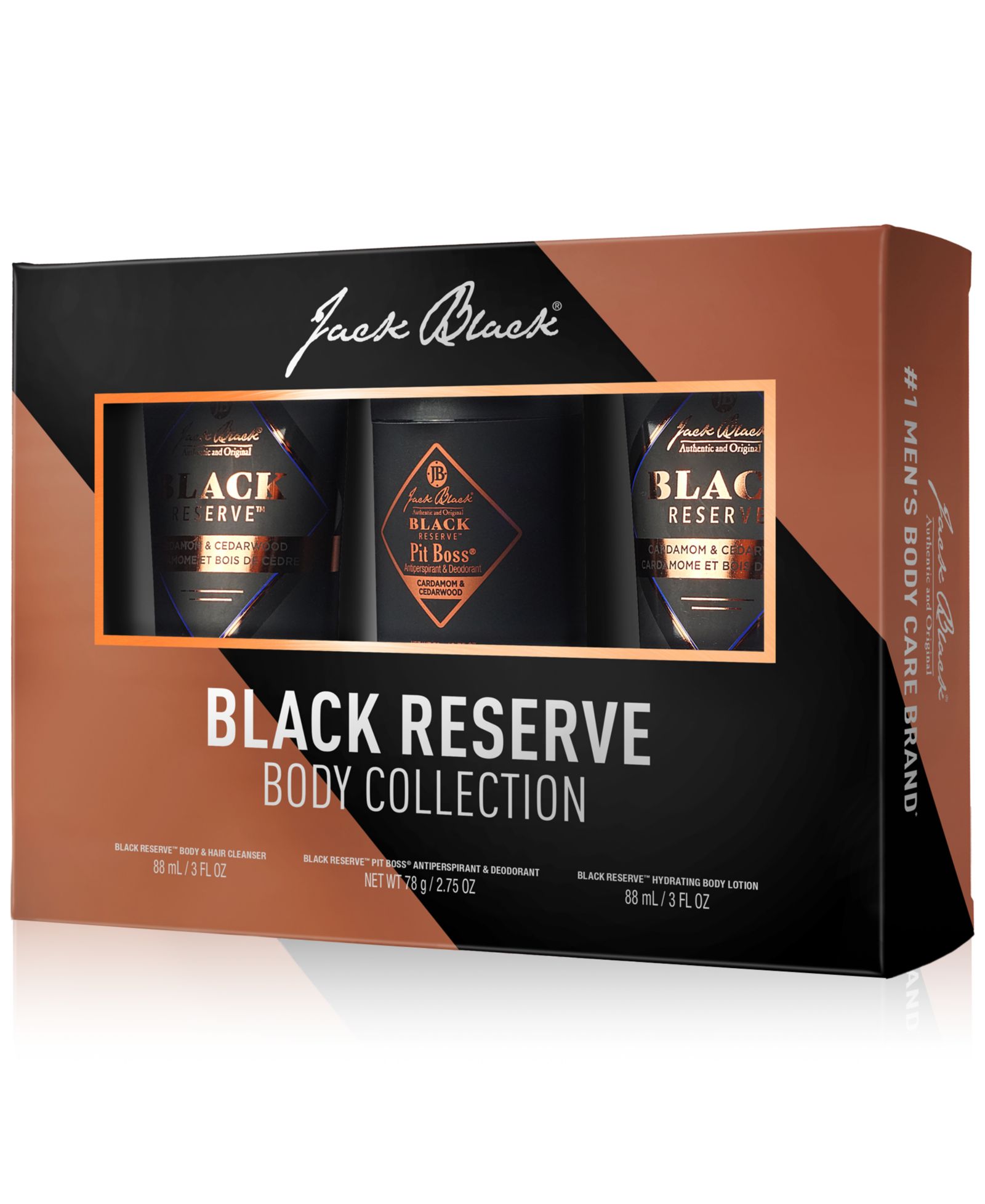 Jack Black набор для ухода за телом Black Reserve 3-Pc.