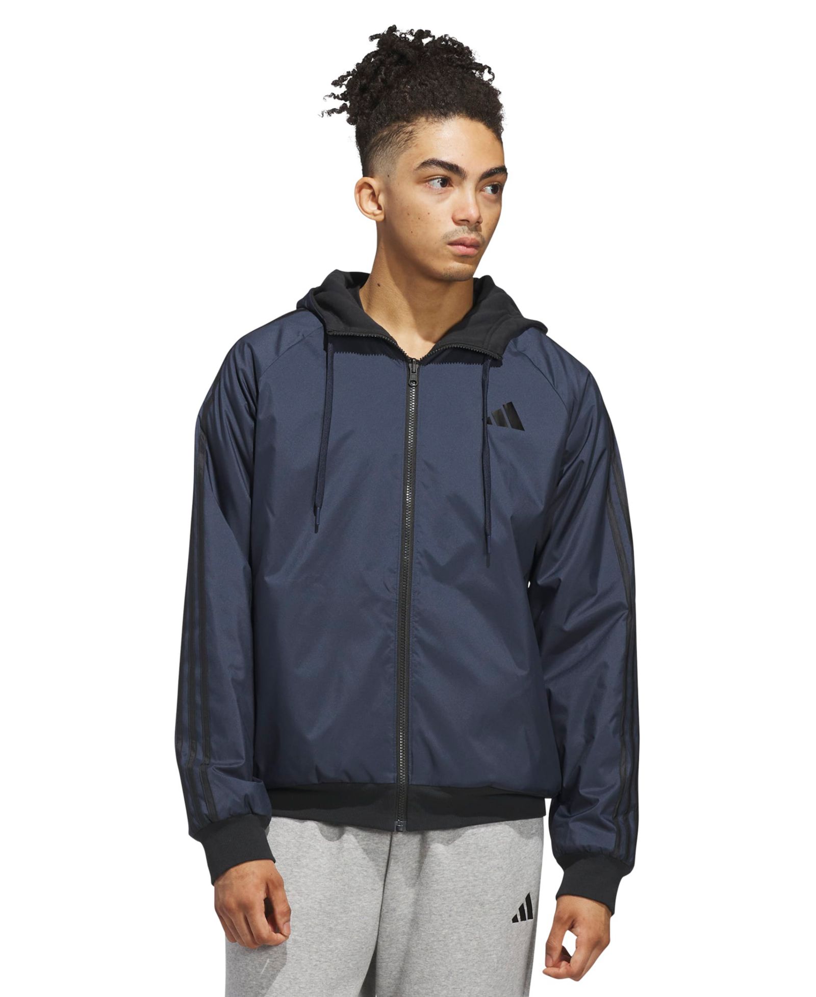 adidas Men's Balance Reversible Hooded Jacket