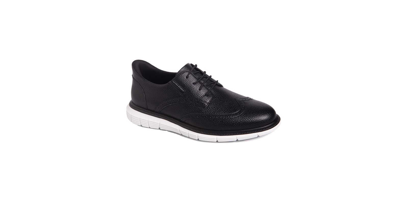 Marc Joseph New York Men's Hill Street Hands-Free Slip On Technology Leather Wingtip Oxfords