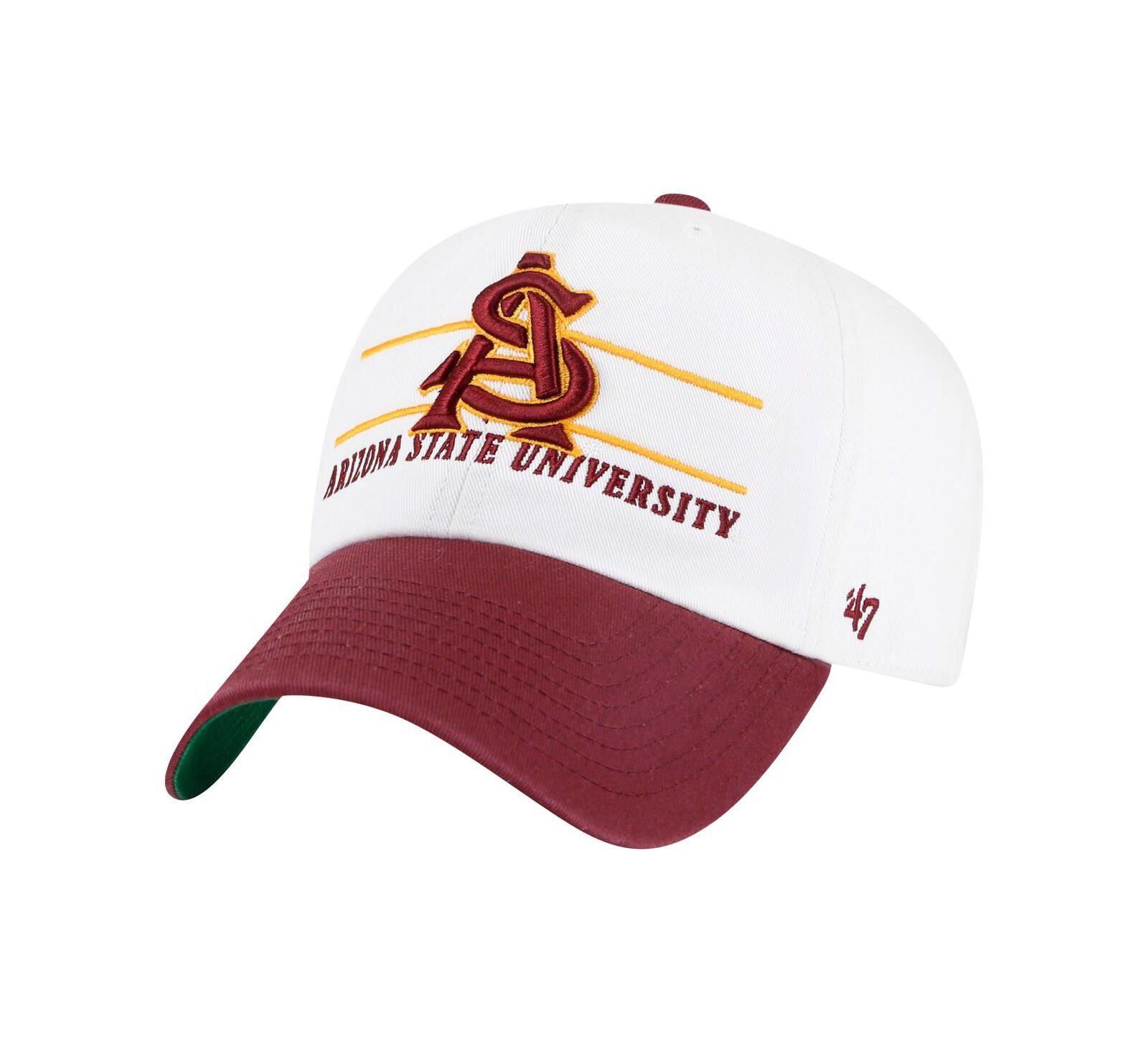 Мужская кепка '47 Brand White Arizona State Sun Devils Gridiron Clean Up, регулируемая