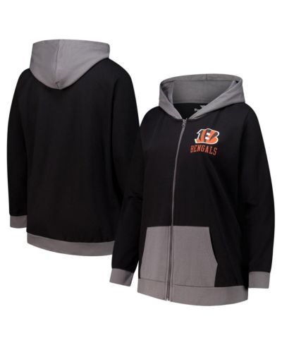 Fanatics Женское черное худи на молнии Cincinnati Bengals Hit It