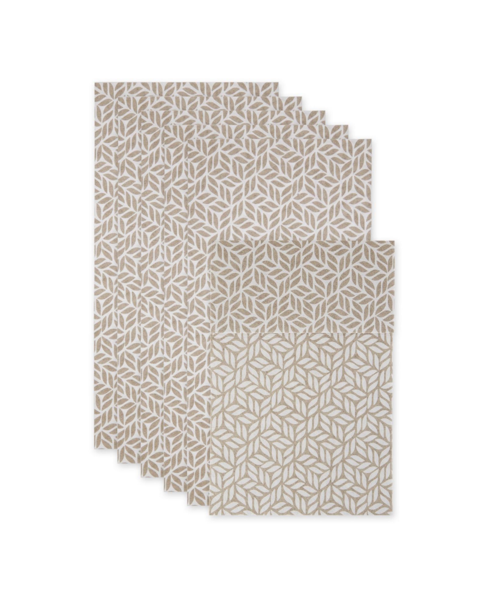 Набор подкладок для холодильника Design Imports Leaf Print, 6 шт., 24" x 12"