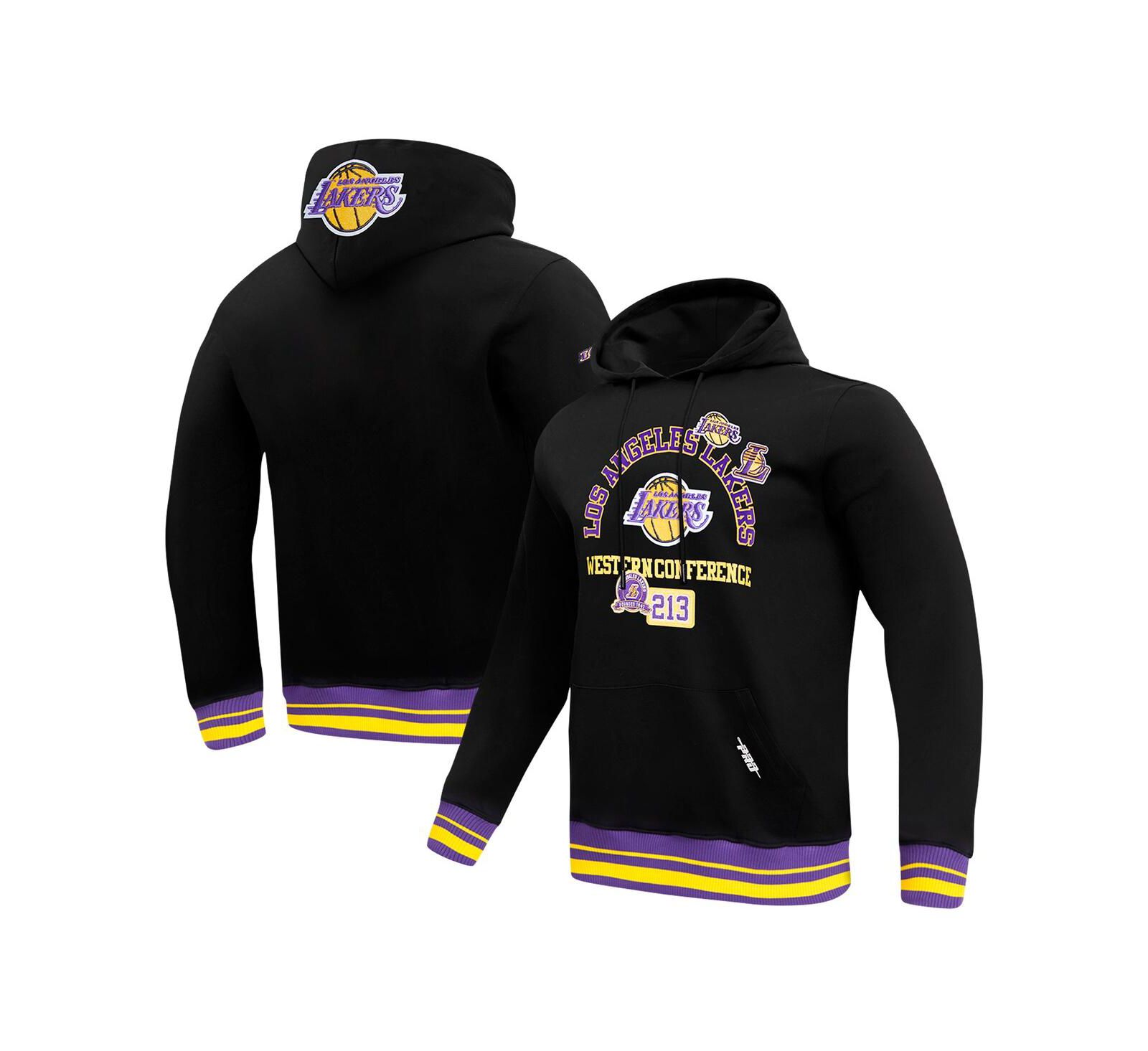 Pro Standard Men's Black Los Angeles Lakers Area Code Pullover Hoodie