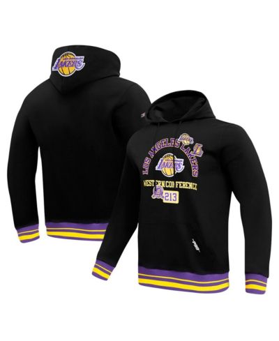 Pro Standard Men's Black Los Angeles Lakers Area Code Pullover Hoodie
