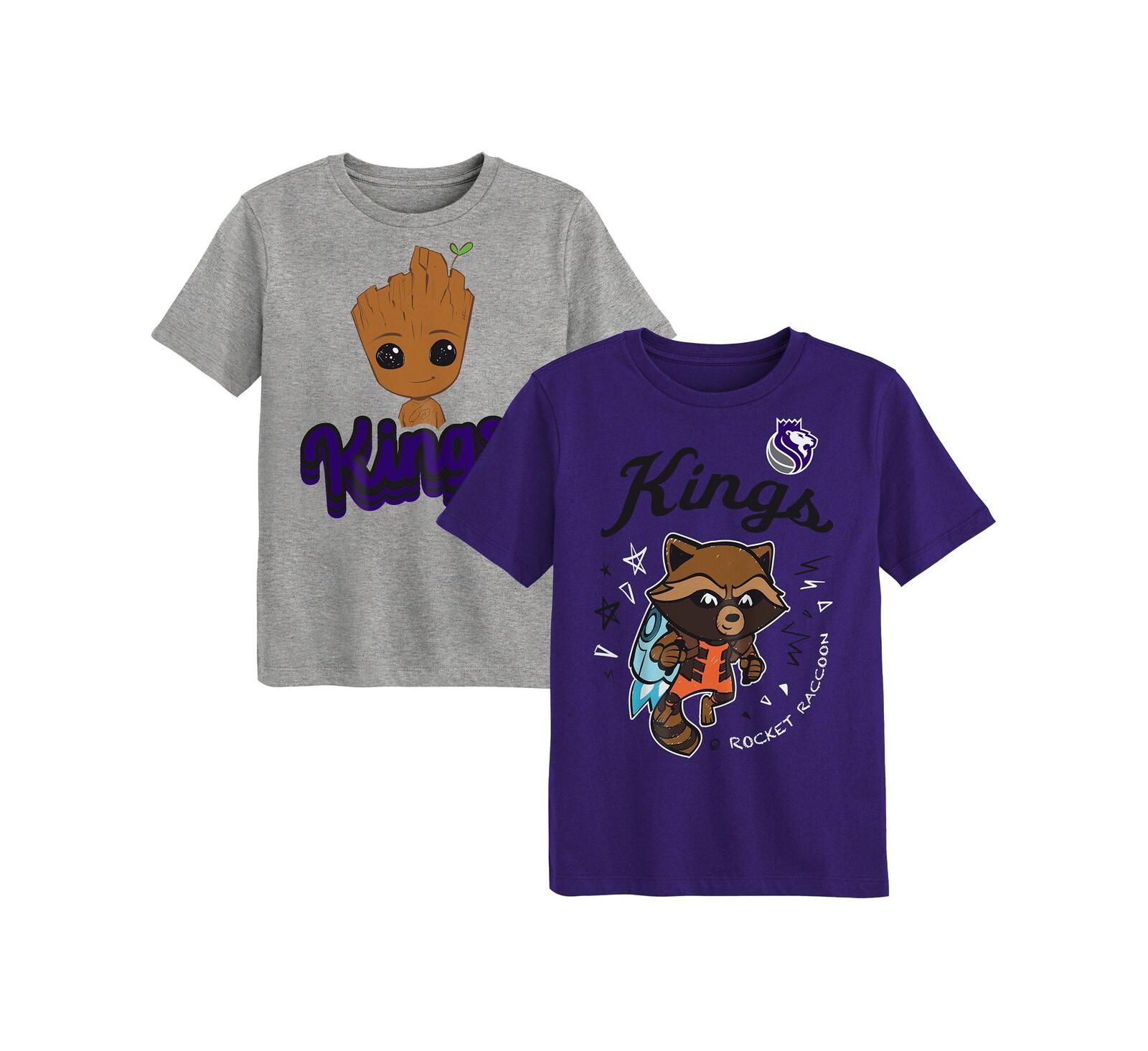 Детский набор из 2-х футболок Outerstuff Preschool Sacramento Kings Guardians Of The Galaxy