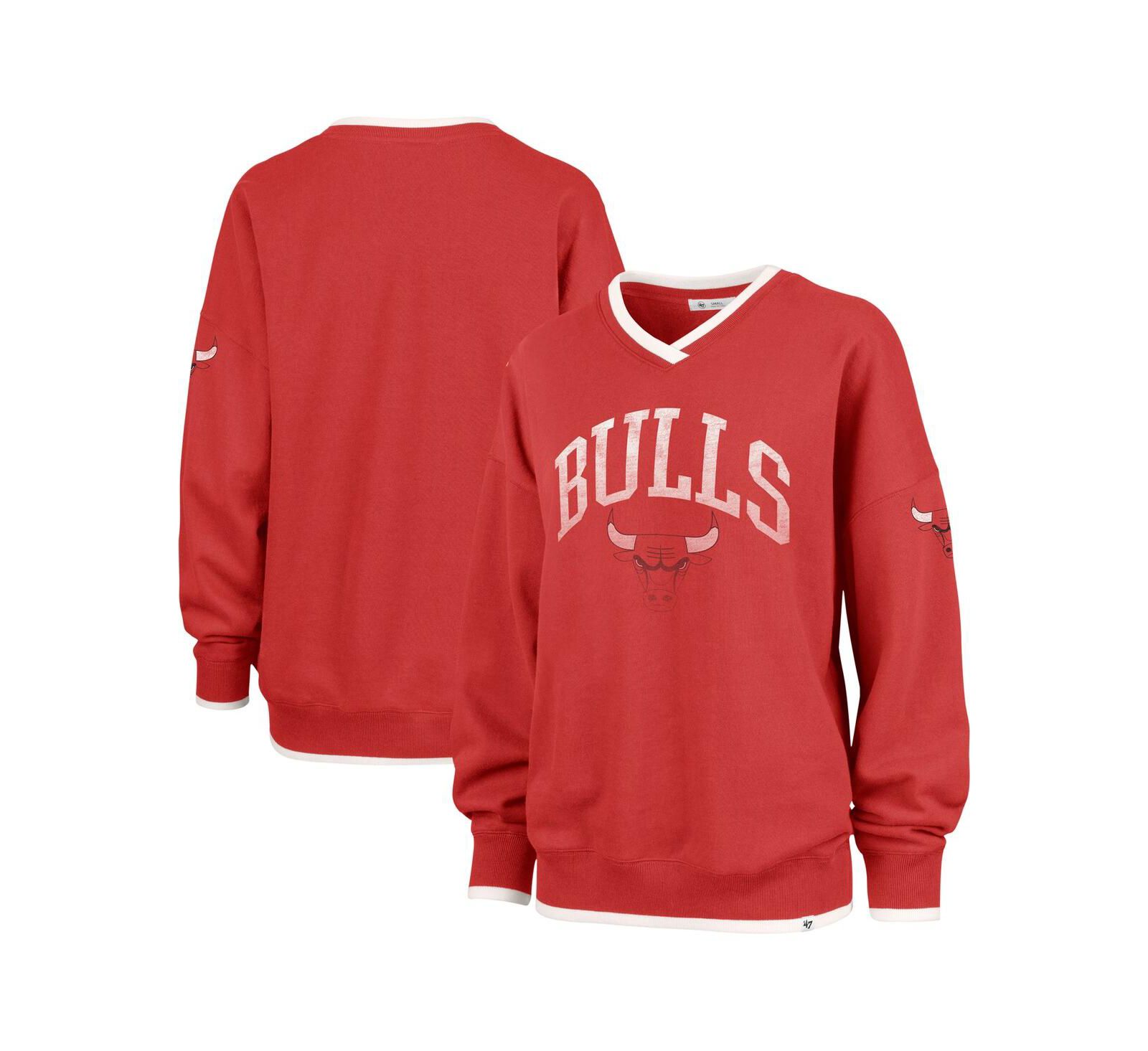 '47 Brand Женский безразмерный свитшот Chicago Bulls Rise Pack Daze '80s