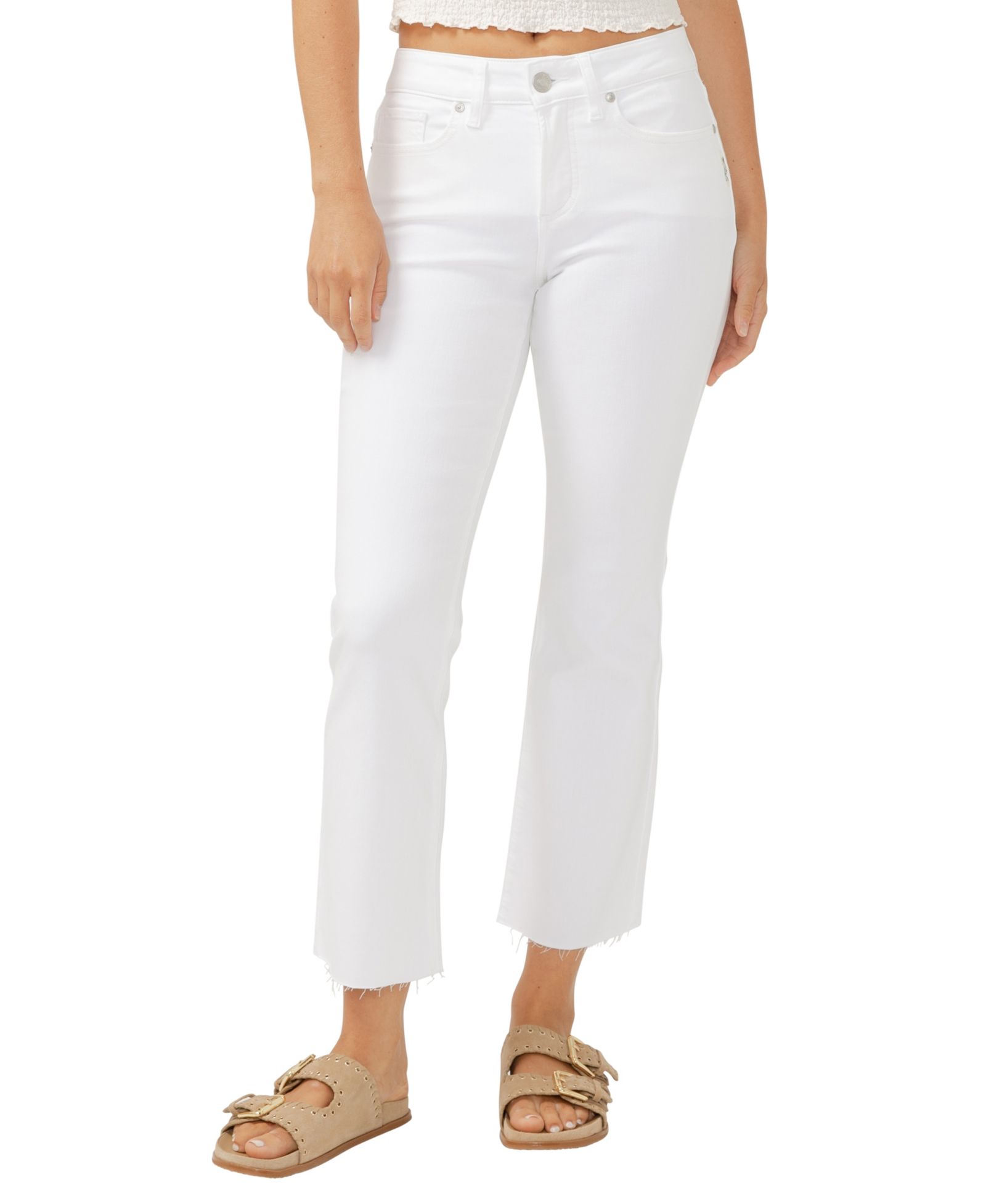 Silver Jeans Co. Women's Suki Mid Rise Curvy Fit Kick Flare Jeans