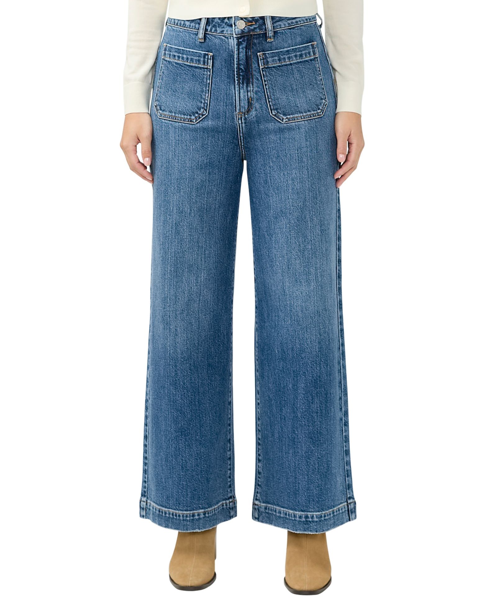 Silver Jeans Co. Women's 70s High Rise Wide Leg Jeans