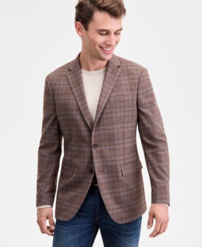 Kenneth Cole Reaction Men's Slim-Fit Techni-Cole Plaid Sport Coat