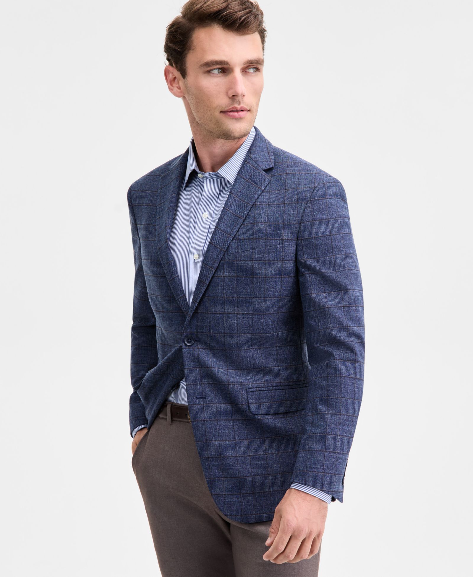 Kenneth Cole Reaction Men's Slim-Fit Techni-Cole Plaid Sport Coat