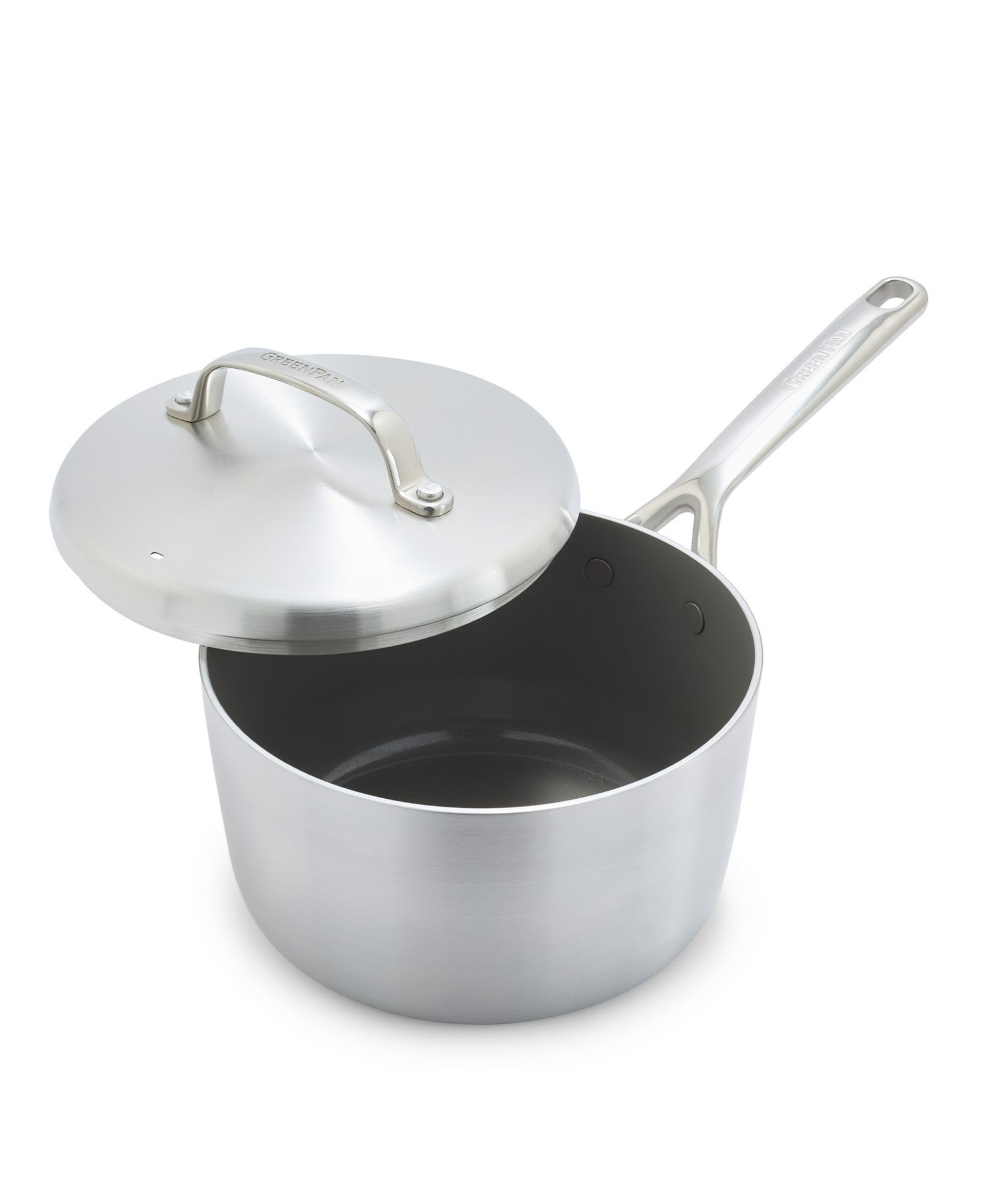 GreenPan GP5 Stainless Steel 3-Quart Saucepan with Lid