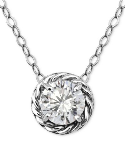 Ожерелье Giani Bernini с кубическим цирконием, 6MM, золото 18KT поверх серебра