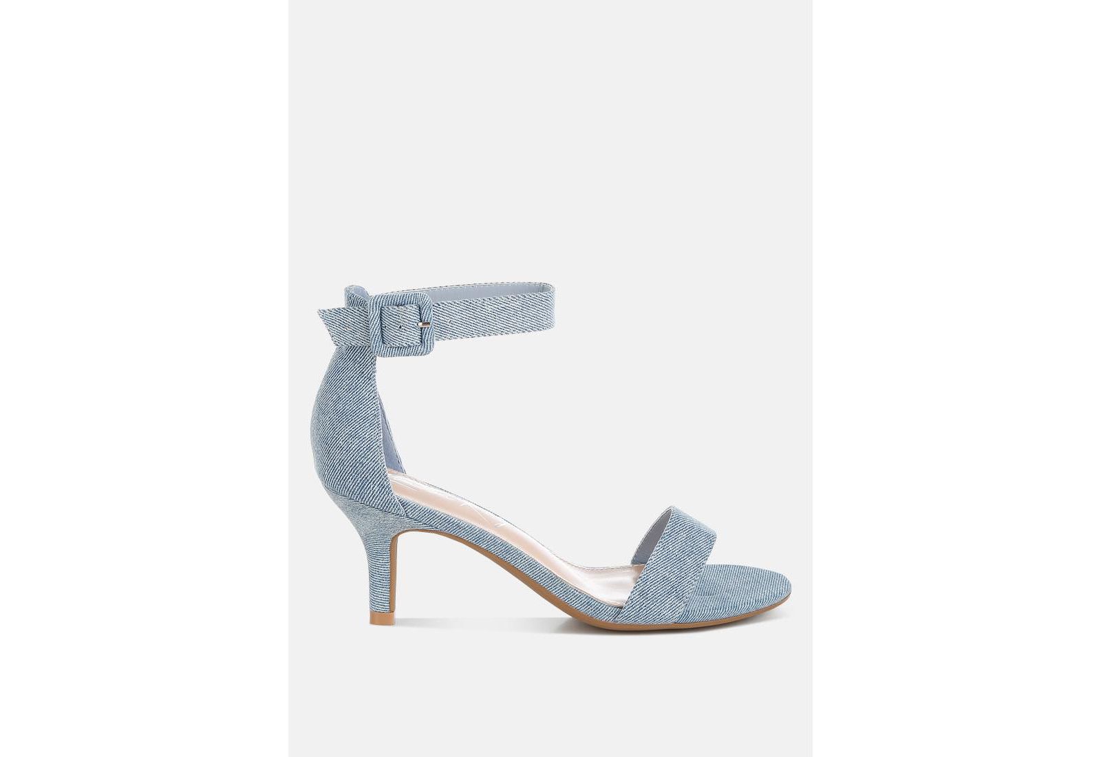London Rag Женский Ozula Denim Kitten Heel Sandals