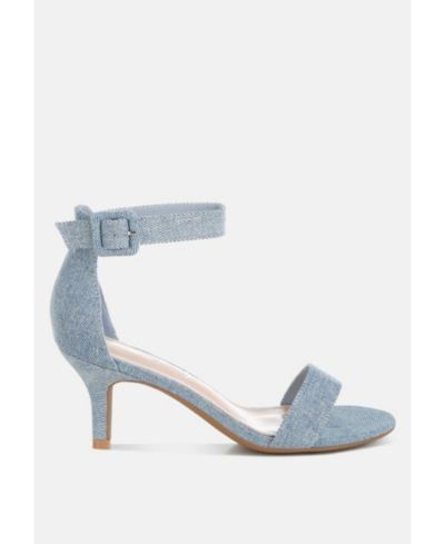 London Rag Женский Ozula Denim Kitten Heel Sandals