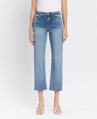Flying Monkey Женские джинсы High Rise Crop Straight