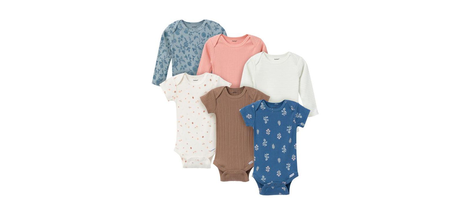 Боди для девочек Gerber 6-Pack Onesies