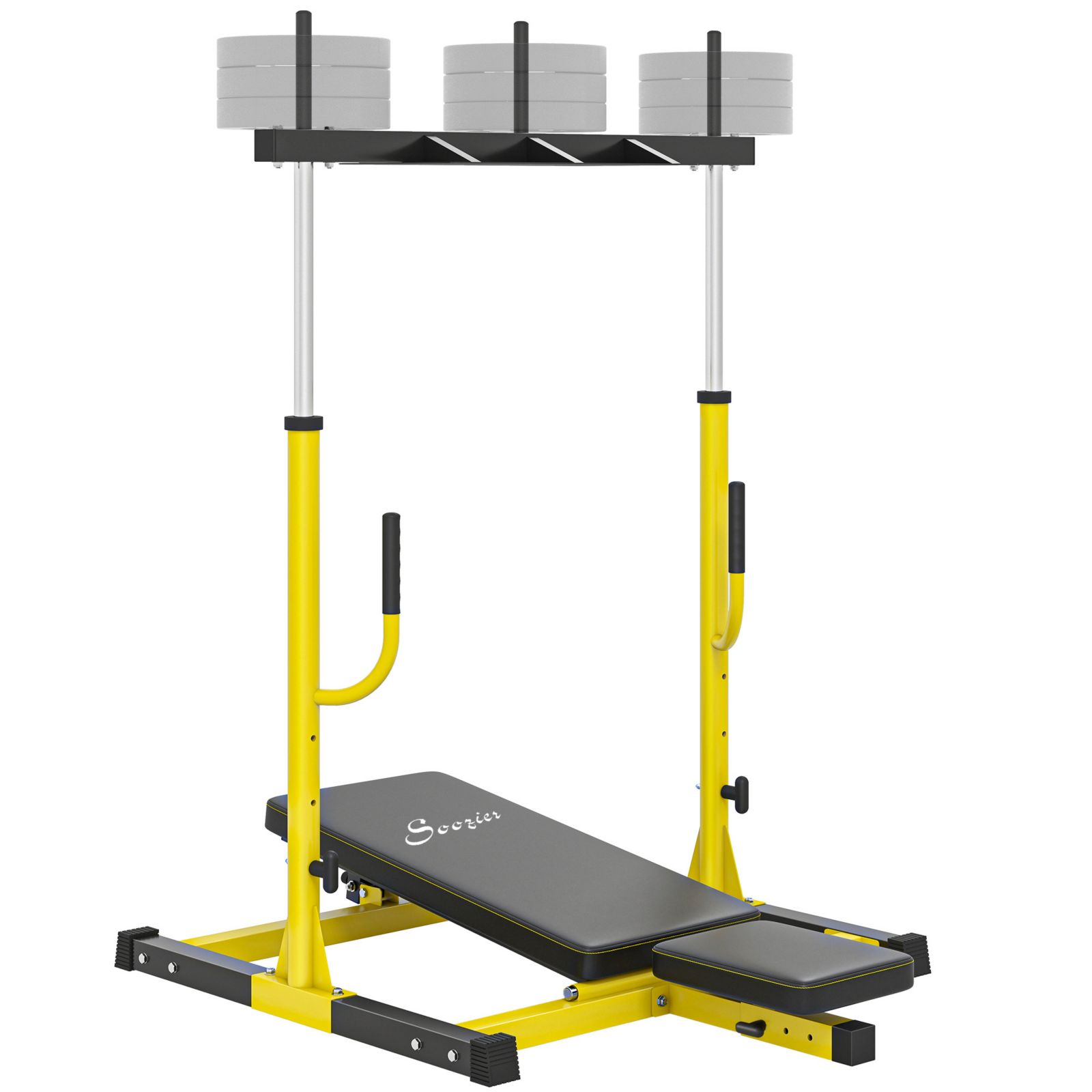 Soozier Leg Press Machine with Adjustable Leg, Back, Head Positions
