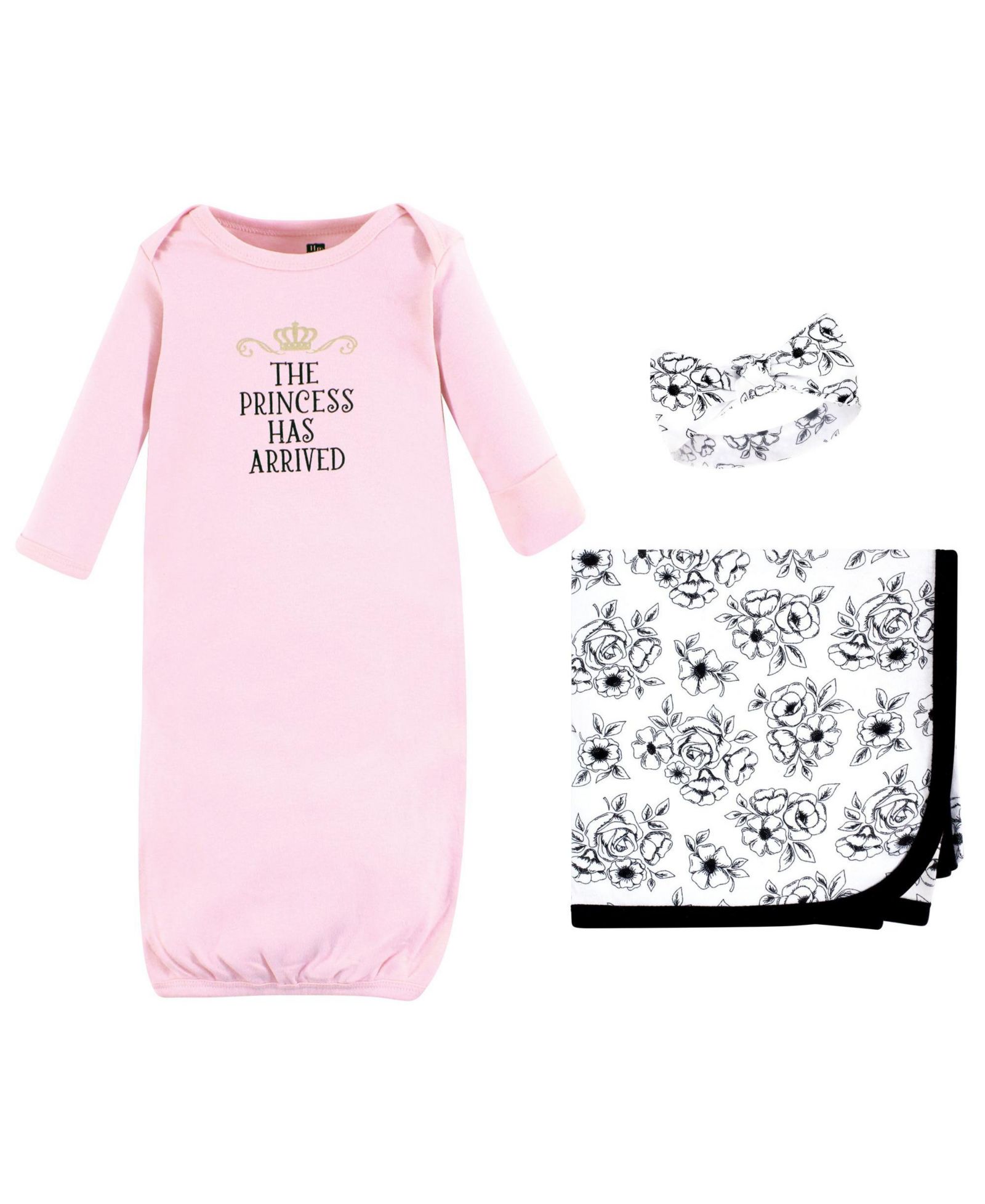 Hudson Baby комплект для новорожденных: платье, пеленка и головной убор