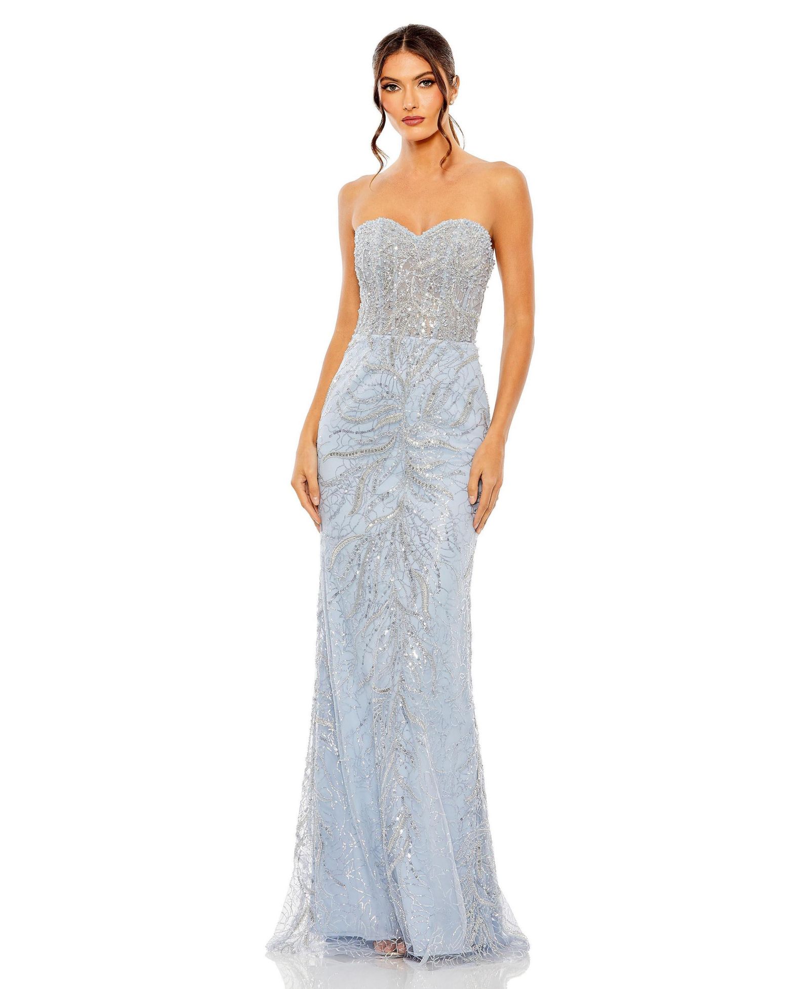 Вечернее платье Mac Duggal Women's Strapless Embellished Gown