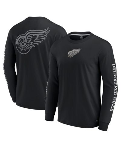 Fanatics Men's Black Detroit Red Wings Elements Strive Long Sleeve T-Shirt