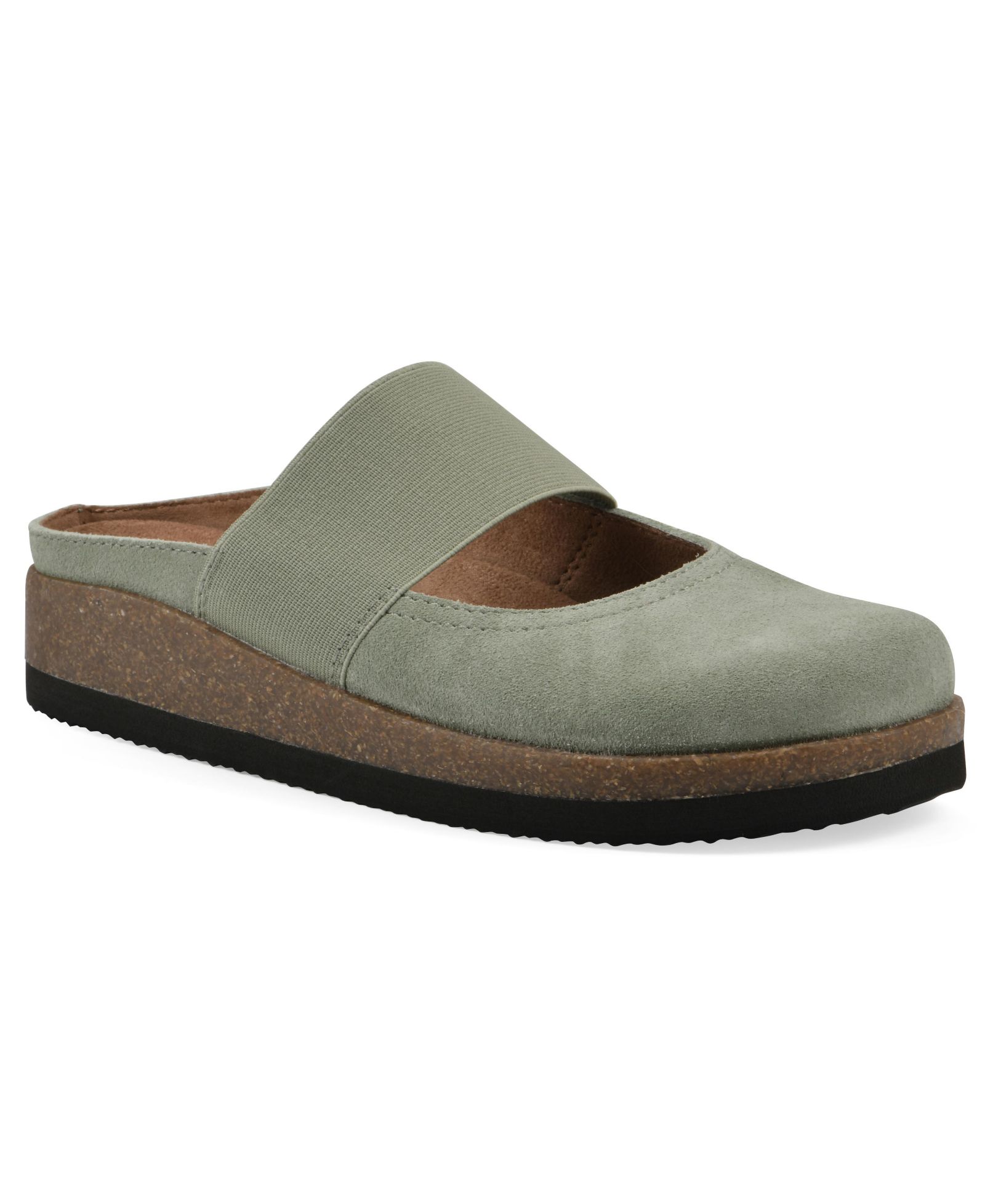 White Mountain Women's Bassi Mary Jane Footbeds Clogs
