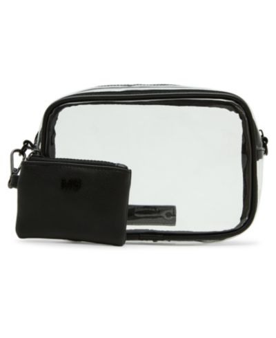 Маленькая сумка через плечо Madden Girl Ryann Clear Vinyl Small Camera Crossbody