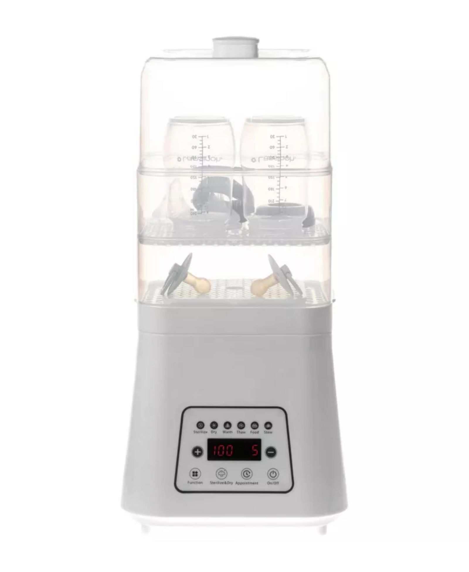 Sperric Premium Baby Bottle Sterilizer and Dryer, Fast Bottle Steamer & Newborn Bottle Cleaner, Efficient Bottle Sterilization Baby Bottle Steam Sterilizer