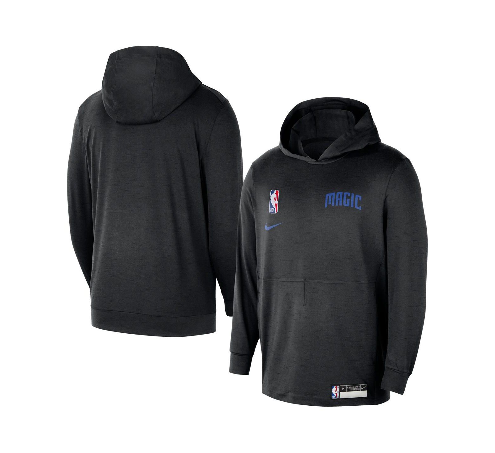 Мужское худи Nike Black Orlando Magic 2024/25 On-Court Authentic Practice Yoga Restore Lightweight Pullover