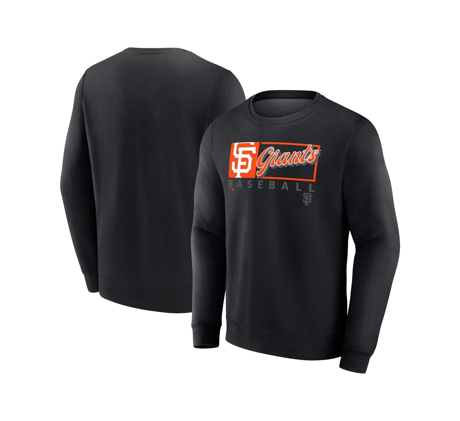 Fanatics Men's Black San Francisco Giants Focus Fleece Pullover Sweatshirt
