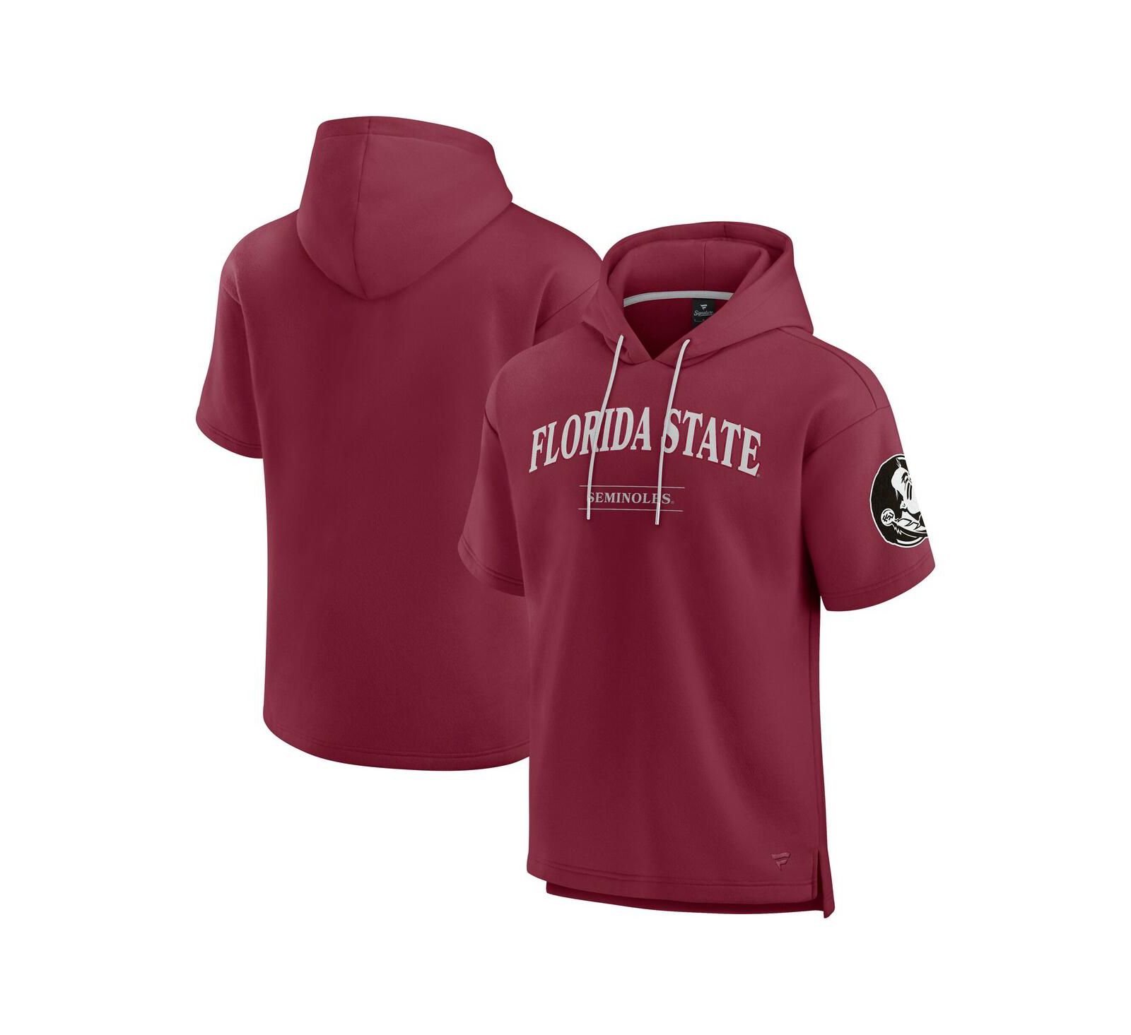 Мужское худи Fanatics Garnet Florida State Seminoles Ready с коротким рукавом